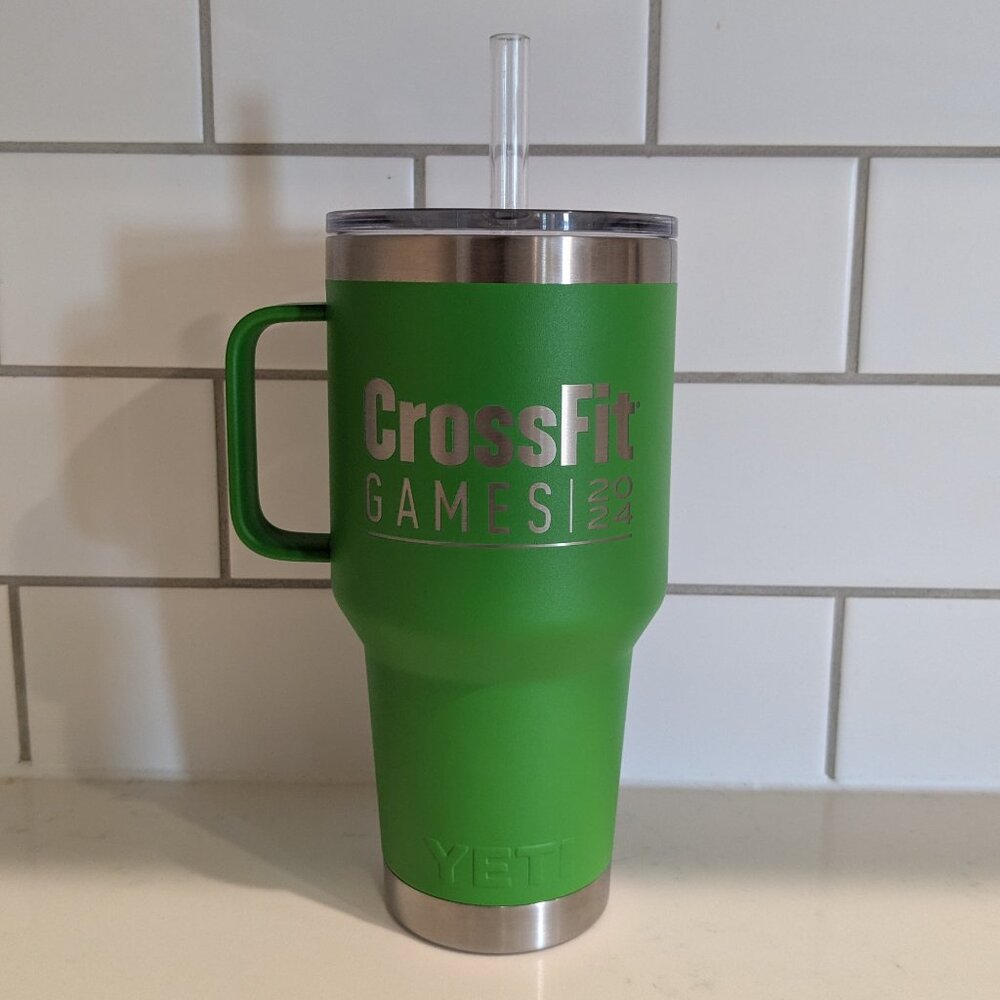 CrossFit Games YETI Rambler | 35 oz Straw Mug | Event Team | Green
